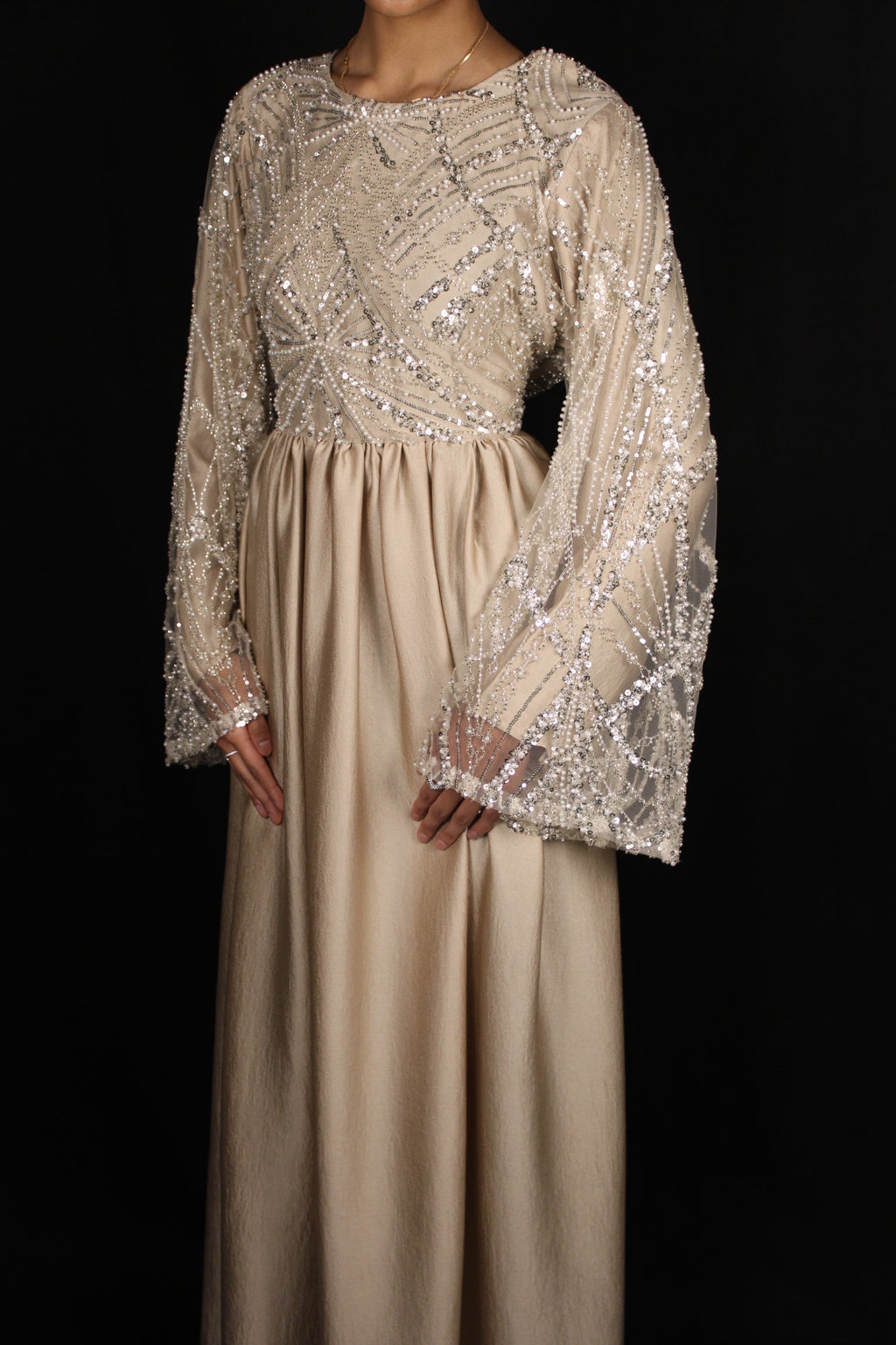 Champagne Couture dress