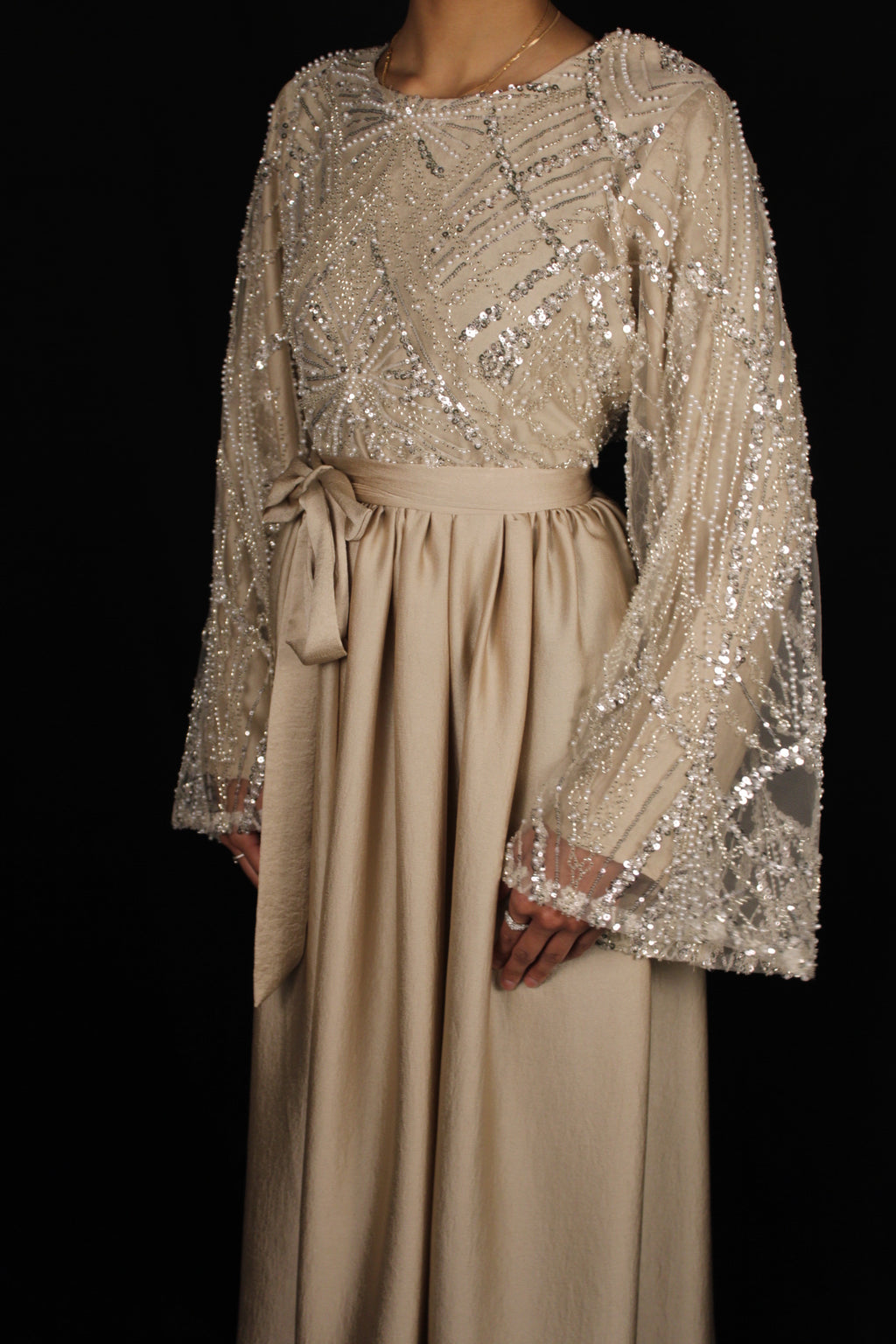 Champagne Couture dress