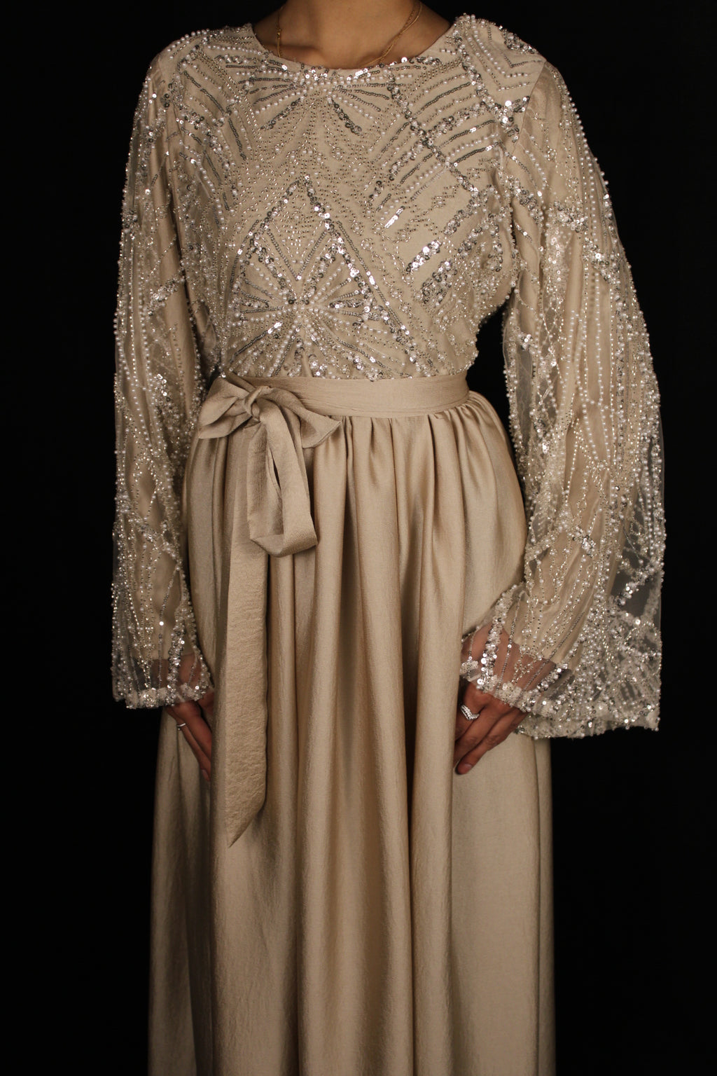 Champagne Couture dress